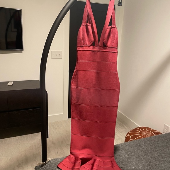 NWT House of CB San Jose dress, color- raspberry, size S - Picture 5 of 6